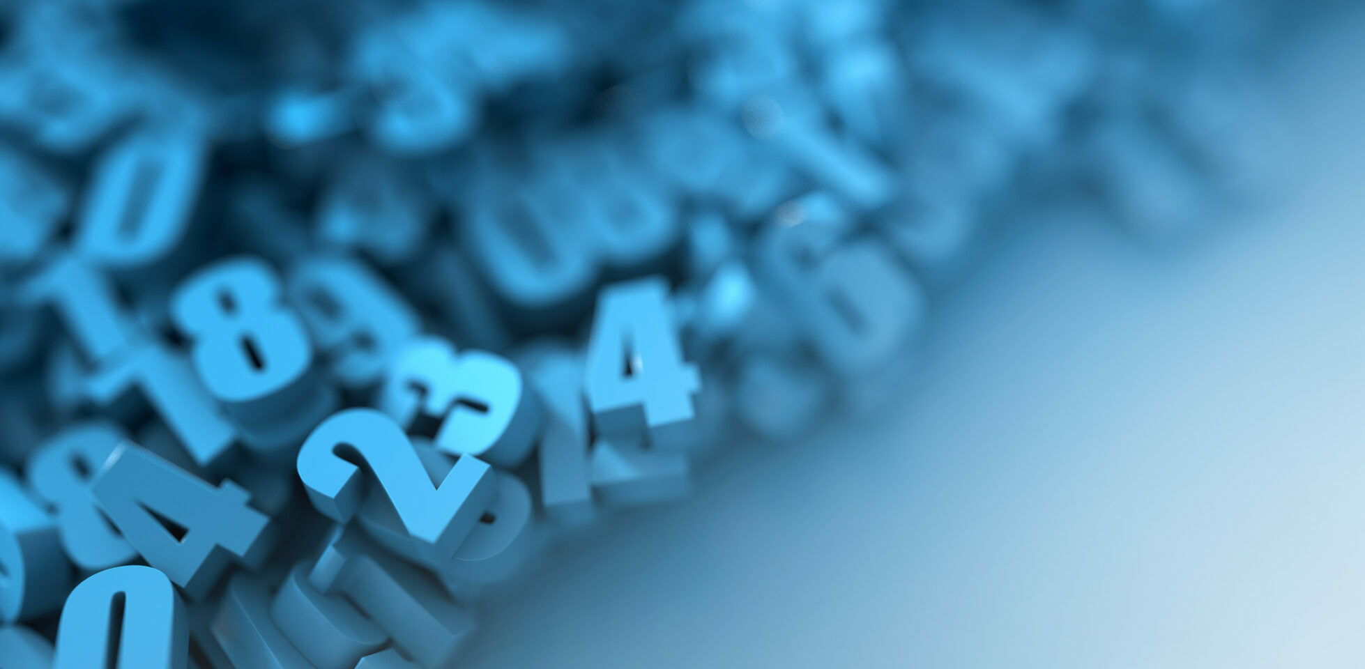 Blue numbers background