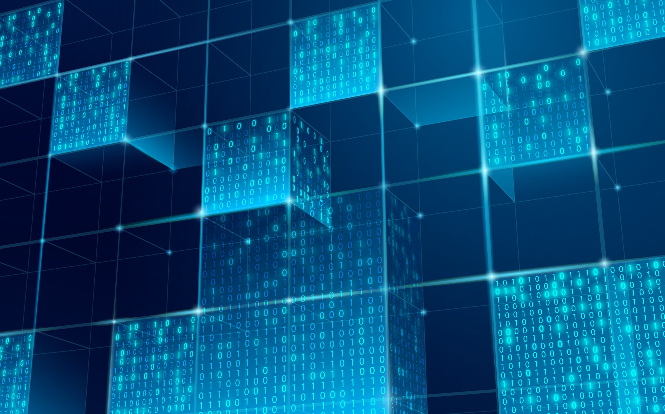 Abstract Blockchain Network Background