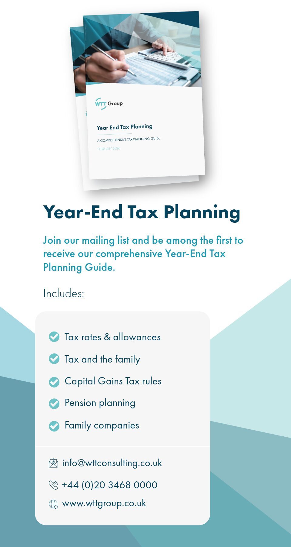 Year End Tax Planning